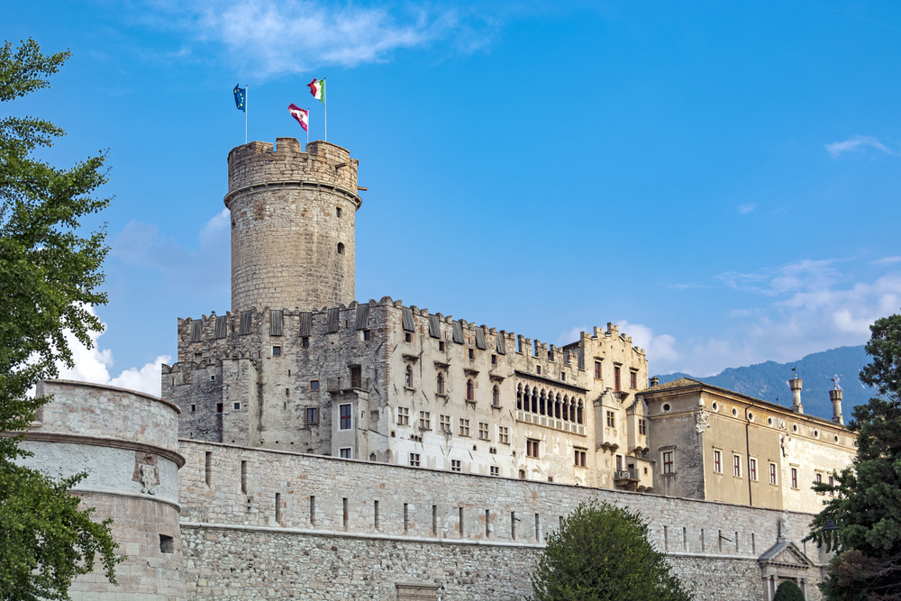 Buonconsiglio medieval castle in Trento, Trentino, Italy