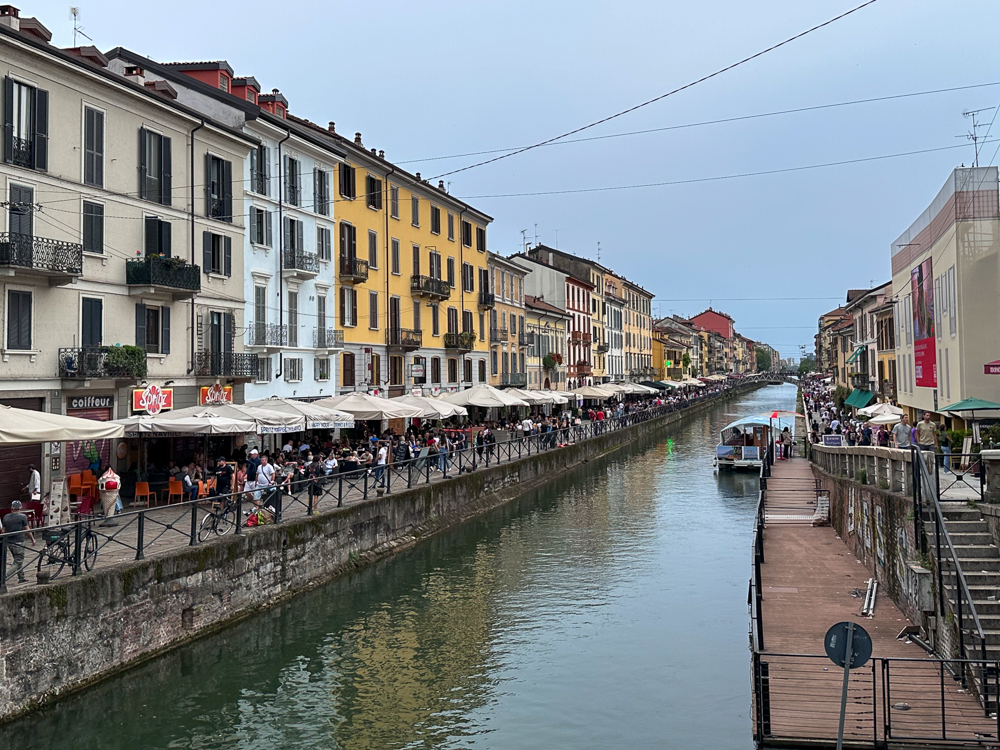 Milan Navigli Canal Lombardy Italy