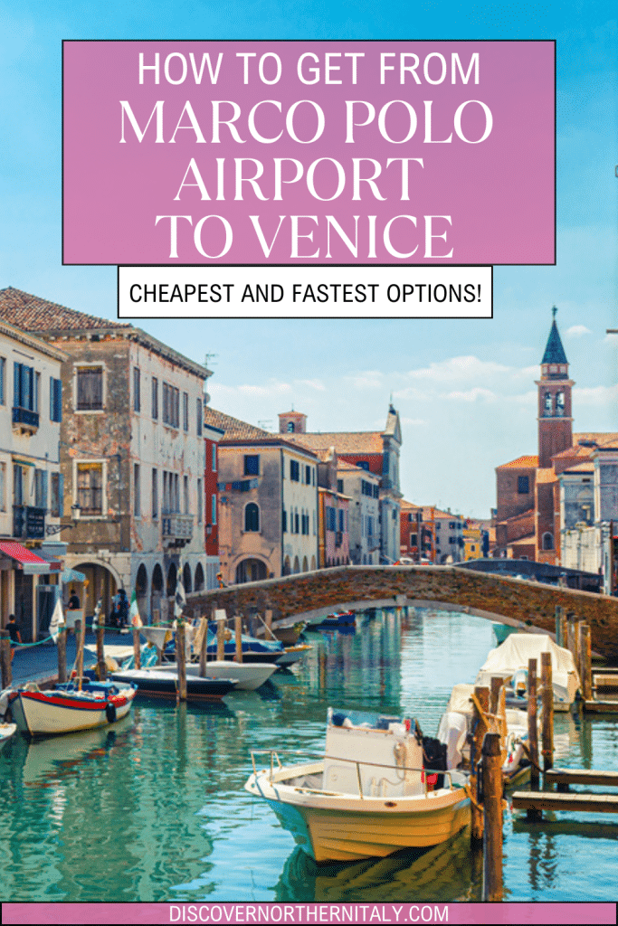How to Get From Marco Polo Airport to Venice Pin