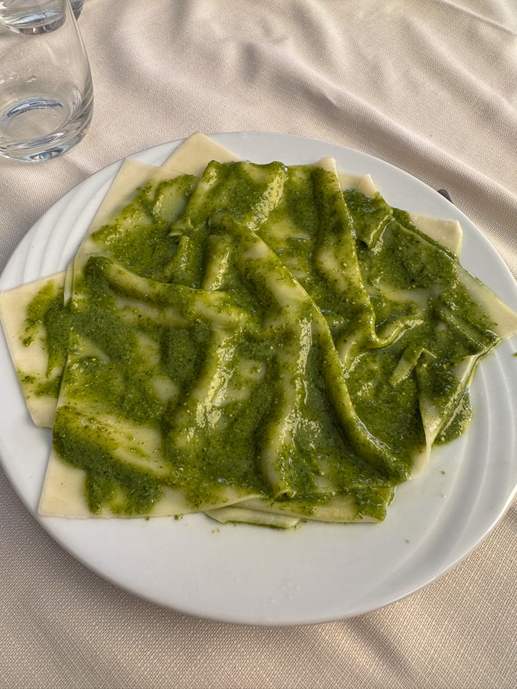 mandilli al pesto