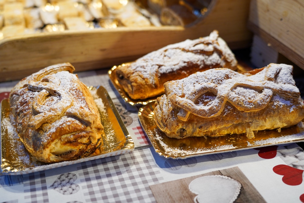 pastry at Verona Italy Christmas market