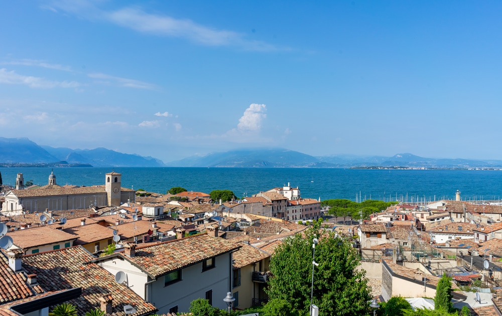 View over Desenzano del Garda City, Lake Garda, Italy