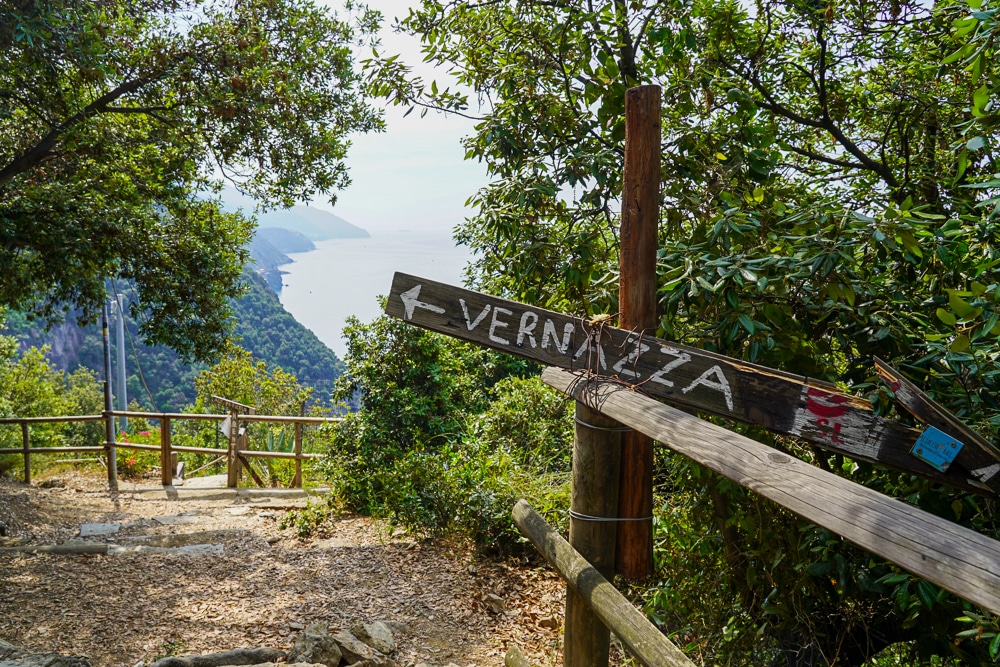 hiking trail in the cinque terre