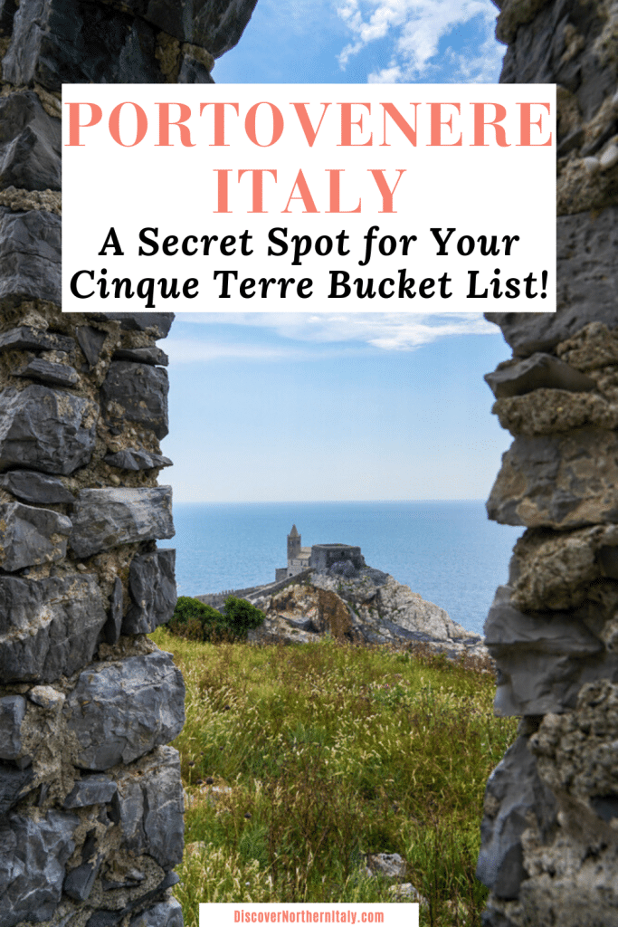 portovenere Italy and the chiesa di san pietro in the distance