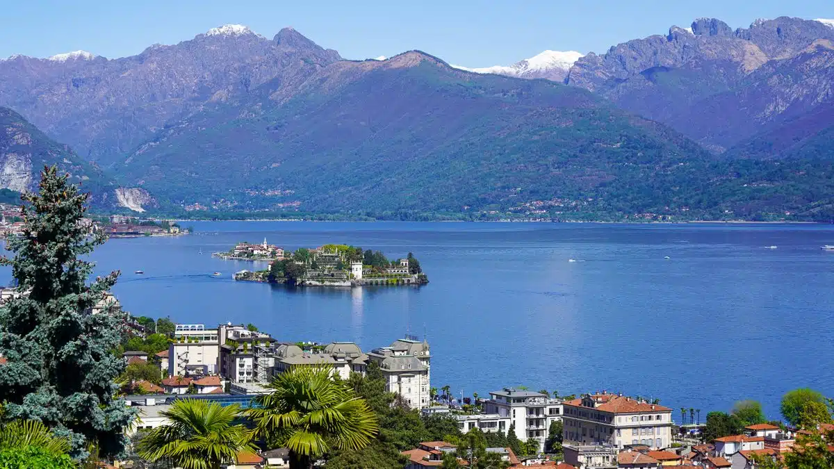 3D Resin Car Sticker – Lake Maggiore Italy Flag – Rectangular – All3DStickers