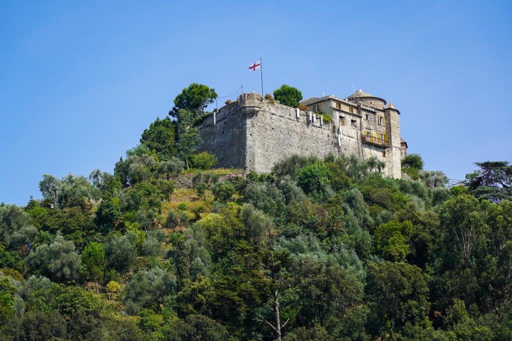 Castello Brown - castle on a hill in Portofino Italy