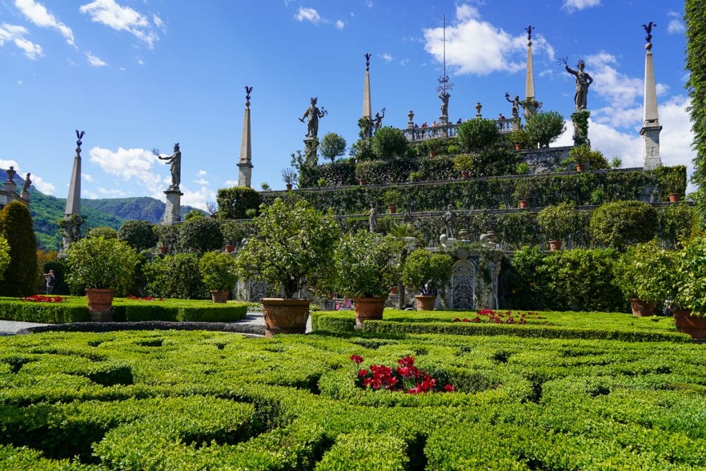 gardens at isola bella at Lake Maggiore