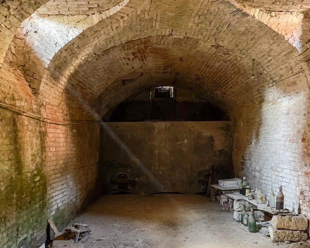 wine cellar in an old Italian house